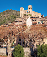 Wall Mural - Dolceacqua (Liguria Region, Northern Italy): old city and castle. Color image