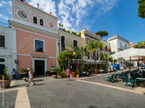 Casamicciola Terme, Corso Luigi Manzi, Ischia island, Naples, Gulf of Naples, Ca Poster Mural XXL