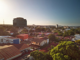 Sticker - Managua city at dusk time