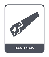 Poster - hand saw icon vector