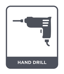 Poster - hand drill icon vector