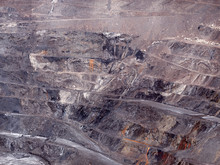Rough Slope Of Mine Pit