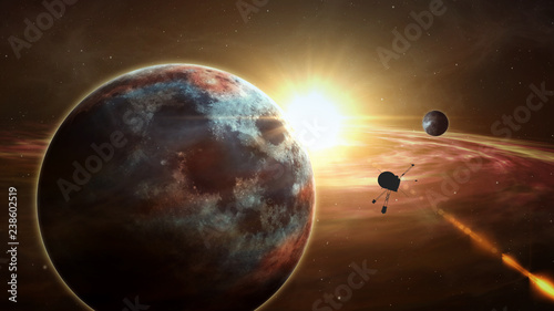 Fotomural Space probe exoplanet exploration
