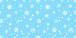 © CNuisin - Snowflake seamless pattern vector Christmas snow Xmas Santa Claus scarf isolated repeat wallpaper tile background illustration gift wrapping paper