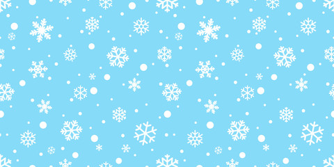 Snowflake seamless pattern vector Christmas snow Xmas Santa Claus scarf isolated repeat wallpaper tile background illustration gift wrapping paper