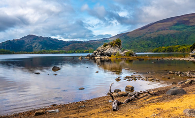 Wall Mural - The Colleen Bawn Rock, Muckross Lake, Killarney National Park, County Kerry, Ireland.