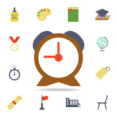 Poster - alarm clock colored icon. Detailed set of colored education icons. Premium graphic design. One of the collection icons for websites, web design, mobile app