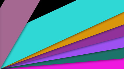 Poster - Colorful shapes transition - 3d rendering abstraction for creative, computer generated backdrop