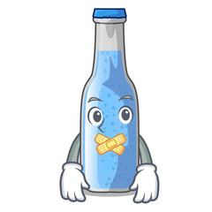 Sticker - Silent bottle soda water isolated on mascot