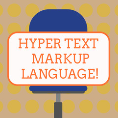 word writing text hyper text markup language. business concept for standard languages for the creati