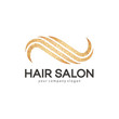 Hair salon vector logo design template