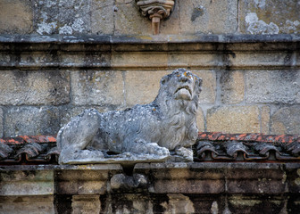 Wall Mural - Lion Stone Sculpture, Braga, Portugal