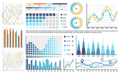 Poster - flowcharts structures, organisation of visual data
