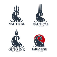 Poster - Nautical logo template design