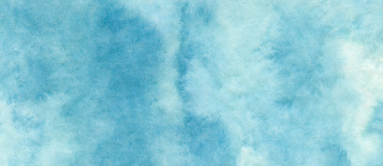Poster - Blue azure abstract watercolor background for textures backgrounds and web banners design