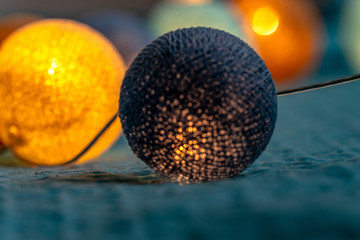 Closeup Photo of Christmas Decoration Lights - Partly Blurred