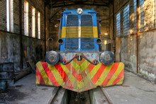 Old Abandoned Diesel Locomotive