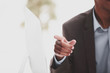 © yurolaitsalbert - closeup .businessman showing forward.photo with copy space
