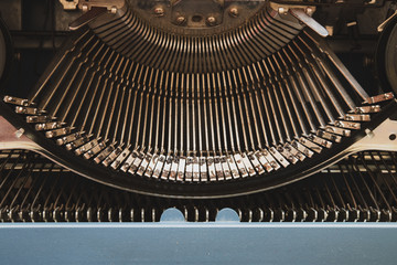 Poster - Old fashioned typebars full frame view
