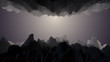 Low Poly Cave Tunnel Zoom at Glowing Light at End Animated 3D Rendered Video. rendered natively. Realistic 3D animation with color and light effect