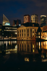 Wall Mural - The Hague city, Netherlands night photography