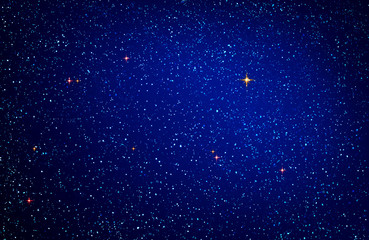 christmas blue abstract stars sky. christmas background.