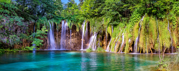 Wall Mural - Panorama of Plitvice Lake National Park