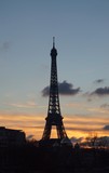 Fototapeta Boho - Coucher de soleil Tour Eiffel