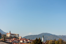 Kranj Slovenia Beatiful Town In Alps Landscape