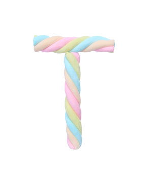 Marshmallows alphabet 