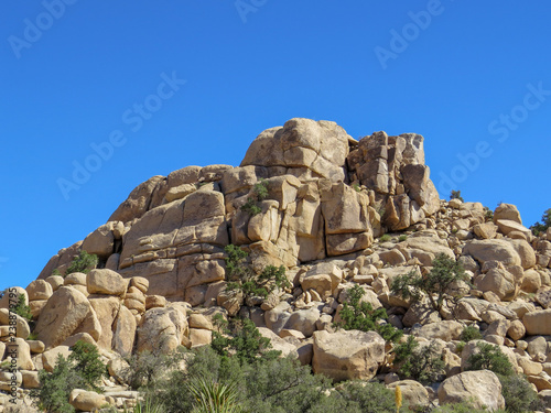 Fotografie, Obraz Rough and rugged rock formation in the Mojave Desert