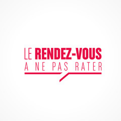 Sticker - le rendez-vous à ne pas rater