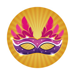 Sticker - Mari gras mask