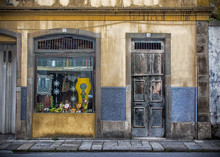 Old Storefront With Unique Items, Braga, Portugal