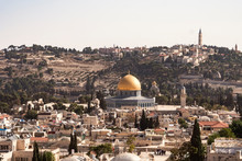 Old City Jerusalem, View On Roofs Of Jerusalem From Top Of The Austrian Hospice