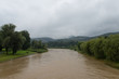 Rzeka Poprad po ulewnych deszczach