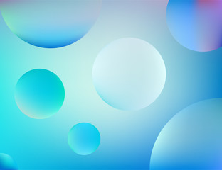 Poster - abstract background with colourful and gradient style of modern circle design