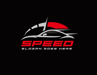 Wall Mural - Speed car logo template