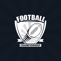 Wall Mural - football championship icon