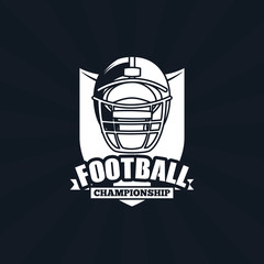 Canvas Print - football championship icon