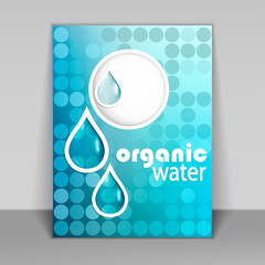 Poster - Organic water flyer