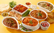 INDIAN CURRY SELECTION  CLOSE UP FOOD IMAGE