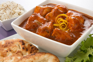 Wall Mural -             INDIAN CHICKEN TIKKA MASALA CURRY CLOSE UP FOOD IMAGE