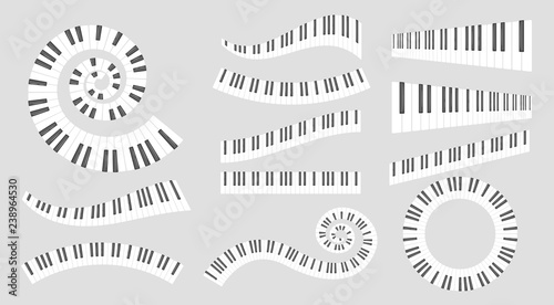 Foto  Musical instrument keys.