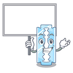 Poster - Bring board razor blade isolated on a mascot