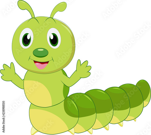 cute caterpillar cartoon Stock Illustration | Adobe Stock