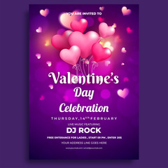 Poster - Valentine's Day celebrations flyer design.