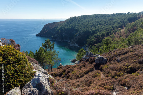 Fotografie, Obraz Vue sur la Pointe de Rostudel sur la Presqu'île de Crozon (Finistère, France)