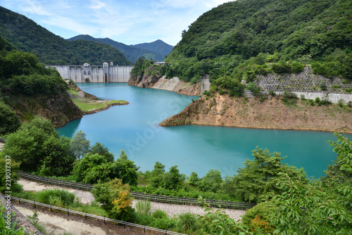群馬県吾妻郡中之条町 四万川ダムと奥四万湖 Buy This Stock Photo