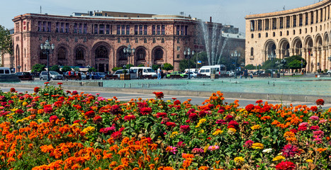 Wall Mural - View of Yerevan city